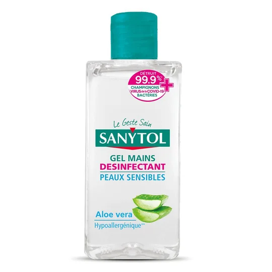 Gel désinfectant mains Peaux sensibles