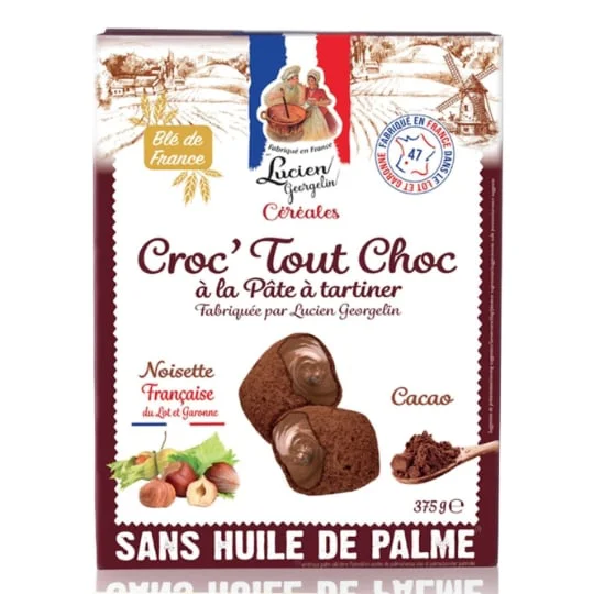 Biscuits fourrés chocolat pâte à tartiner croc'tout chic