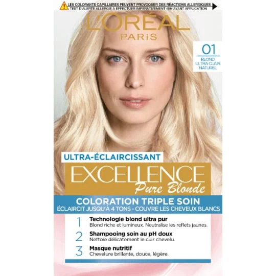 Coloration Cheveux 01 Blond ultra-clair naturel