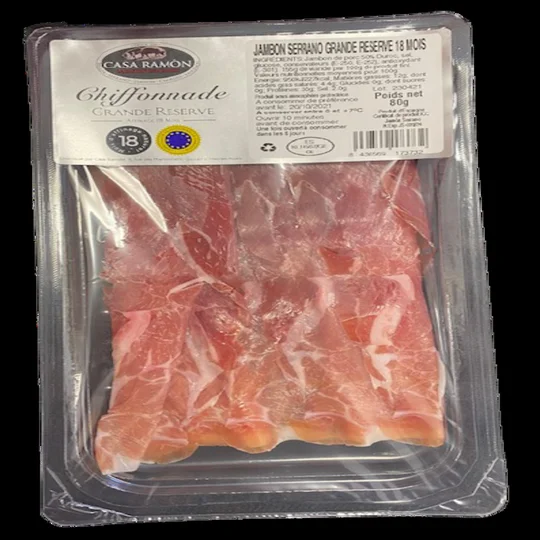 Chiffonnade de jambon serrano