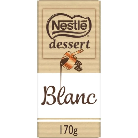 Tablette de chocolat blanc