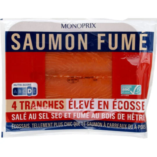 Saumon fumé d'Ecosse