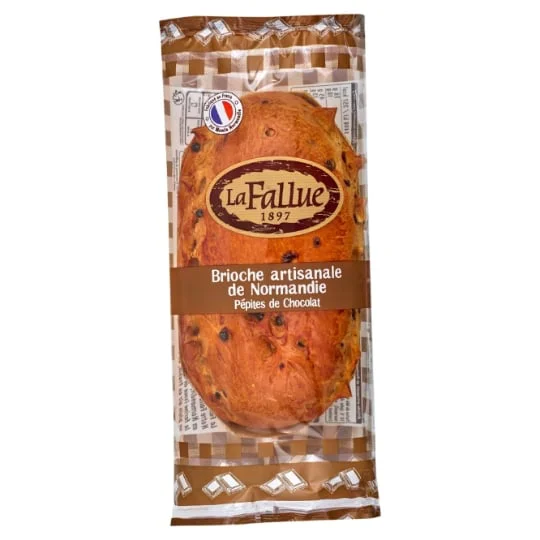 Brioche artisanale de Normandie aux pépites de chocolat