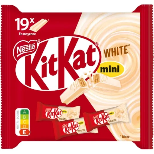 Mini barres avec enrobage blanc