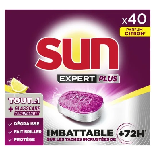 Capsules Lave Vaisselle Tout en 1 Expert plus au Citron