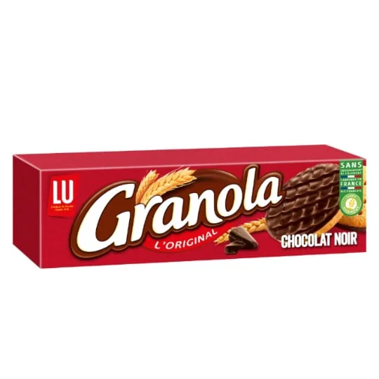 Biscuits sablés nappés au chocolat noir