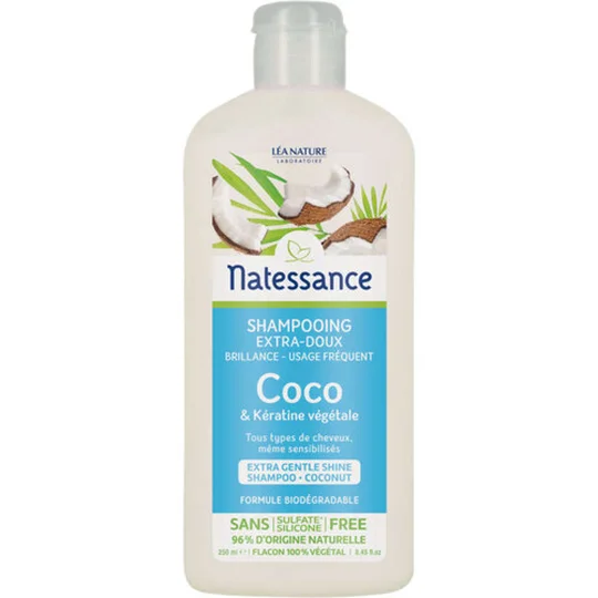 Shampooing extra doux au coco et kératine végétale