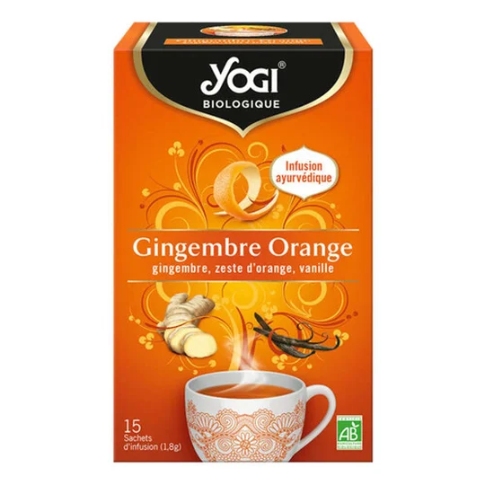 Yogi Gingembre Orange Infusion x15 Bio Sachets