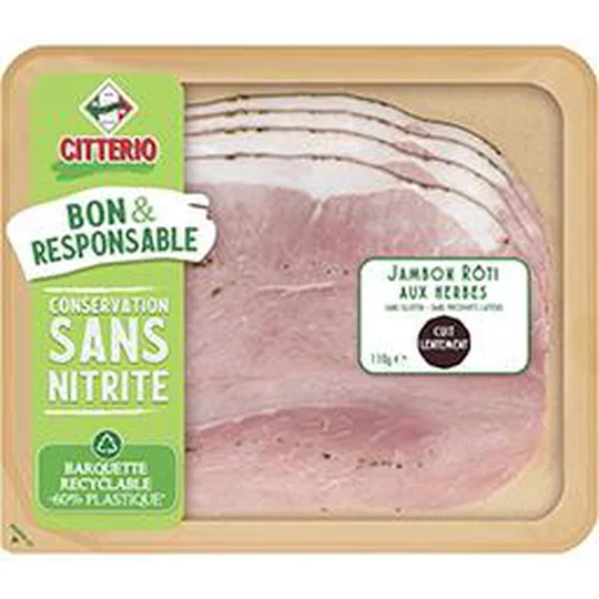 Jambon rôti aux herbes - bon et responsable