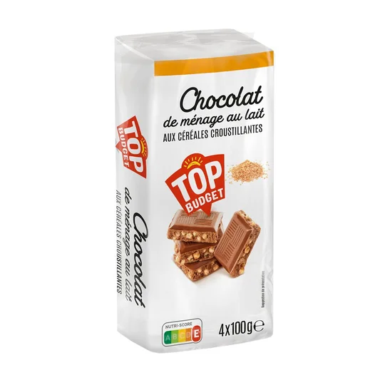 Chocolat de ménage lait céréales croustillantes