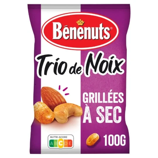 Mélange de graines amandes noix de cajou & cacahuète grillées à sec