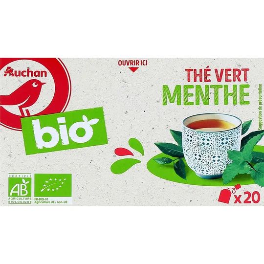 Thé vert à la menthe