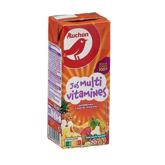 Jus multivitamines en briquette