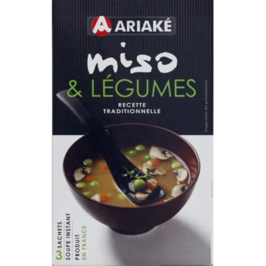 Soupe instant Miso & légumes, recette traditionnelle