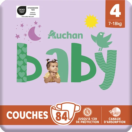 Couches taille 4 (7-18kg)