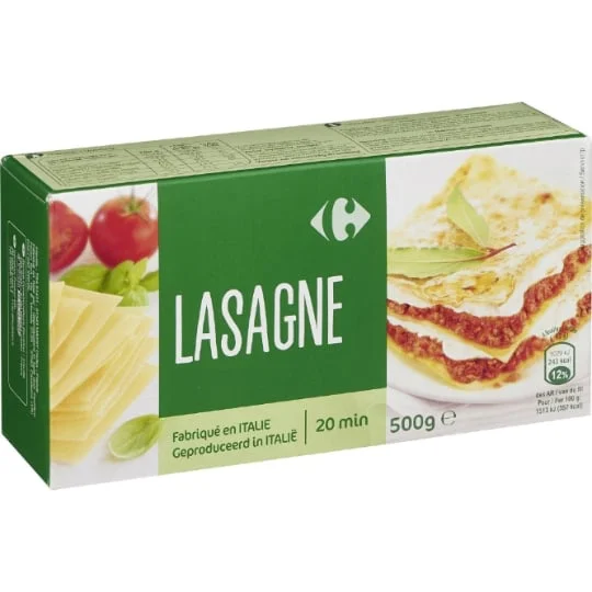 Pâtes lasagnes