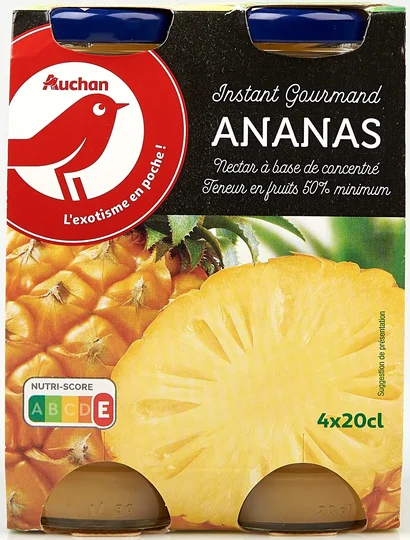 Nectar d'ananas bouteilles