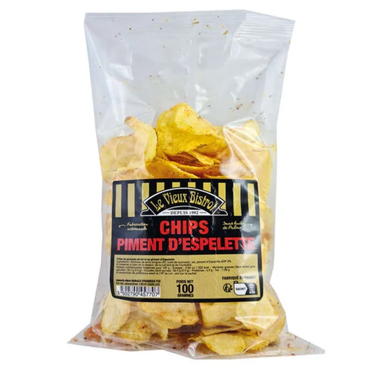 Chips au piment d'espelette aop
