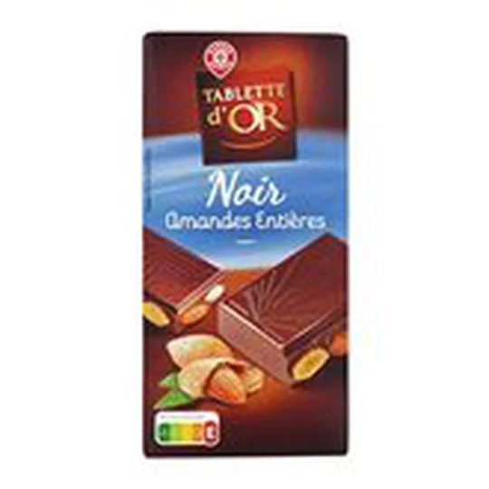 Chocolat Noir amandes entières