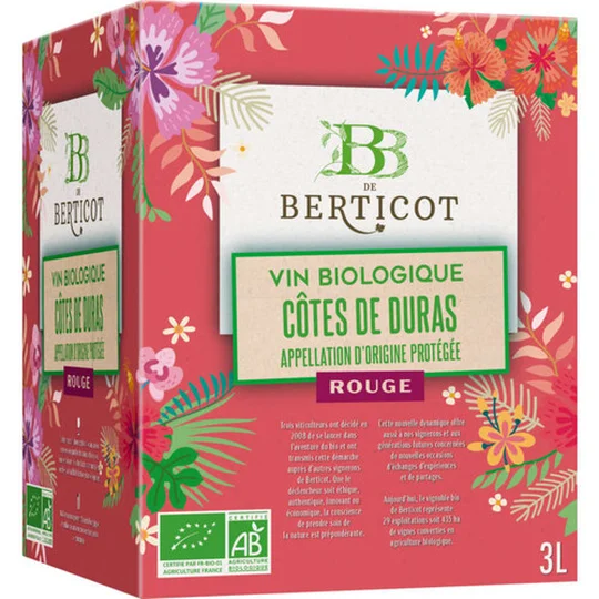 Aop Côtes De Duras Rouge Bio