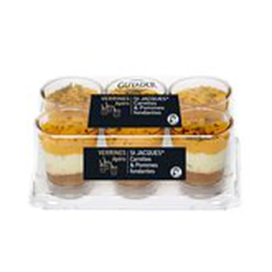 Verrines St-Jacques carottes pommes fondantes x6