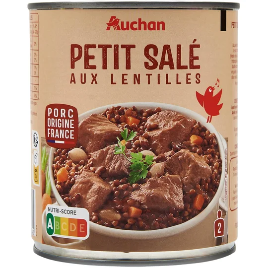 Petit salé aux lentilles