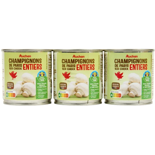 Champignons de Paris entiers 1er choix
