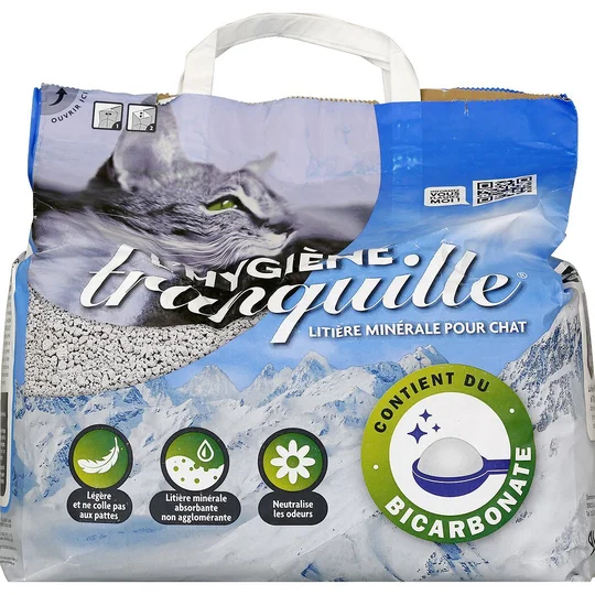 Litière hygiène minérale et bicarbonate