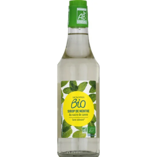 Sirop de menthe bio