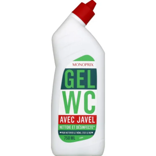 Gel WC avec javel