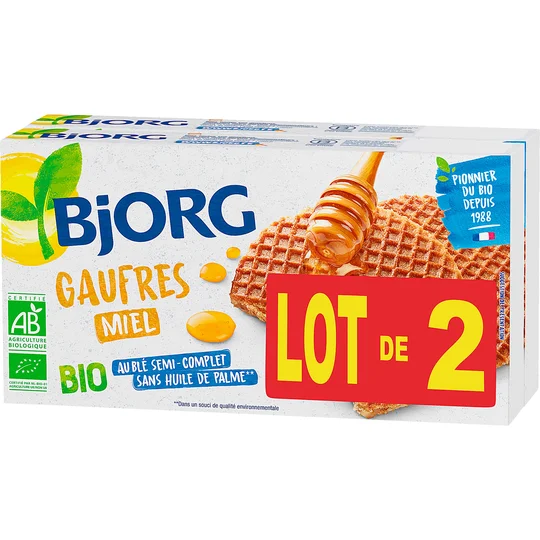 Gaufres au miel bio