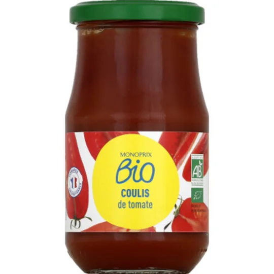 Coulis de tomate, bio