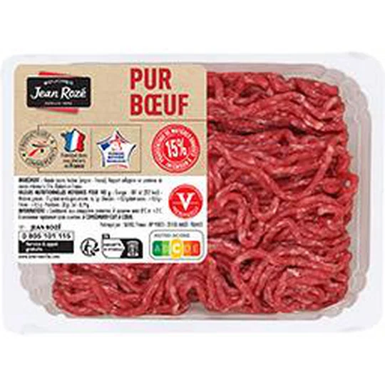 Viande hachée vrac pur boeuf 15%