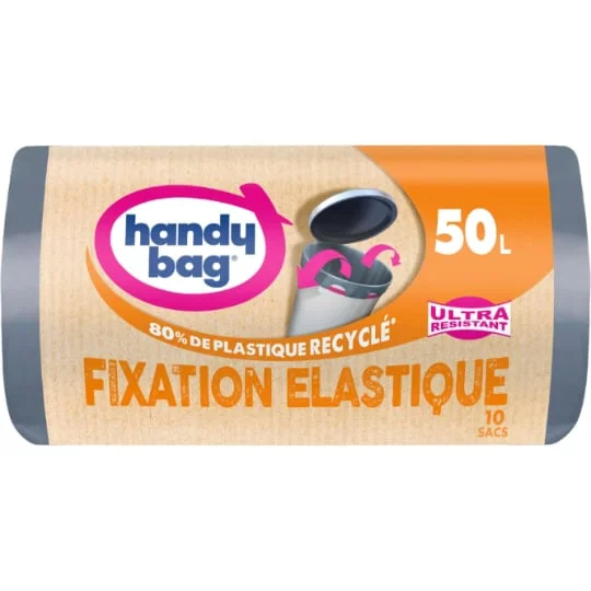 Sac poubelle ultra-résistant à fixation élastique S
