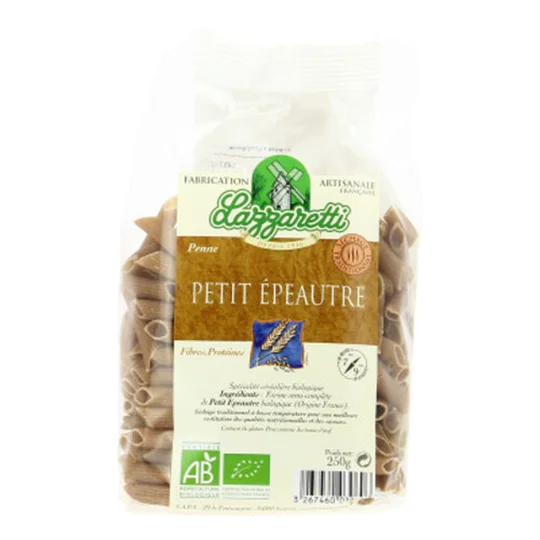 Penne petit Épeautre et Blé Bio