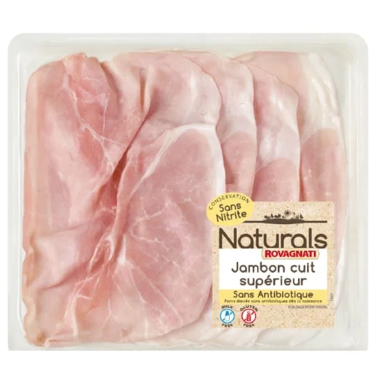 Jambon cuit supérieur conservation sans nitrite