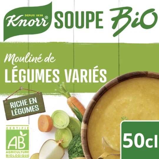 Soupe Bio Mouliné de Légumes Variés
