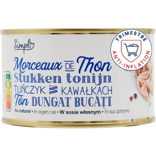 Thon morceaux listao au naturel