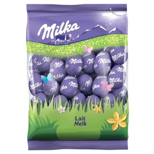 Petits oeufs chocolat au lait du pays Alpin