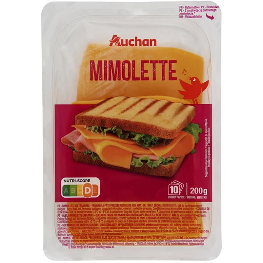 Mimolette jeune en tranche