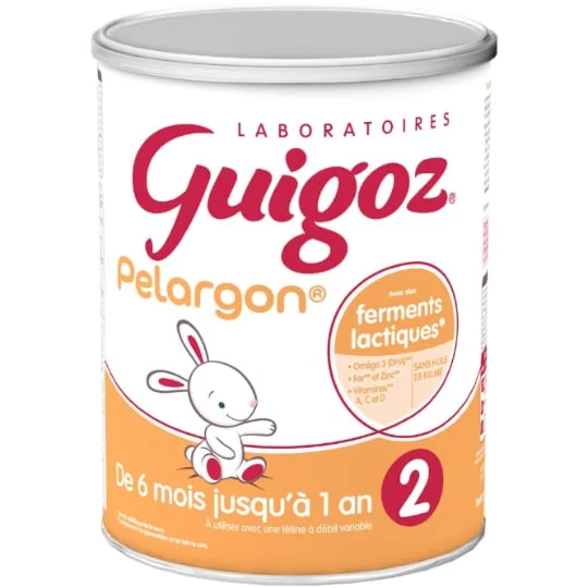 Lait bébé en poudre 2ème âge Pelargon