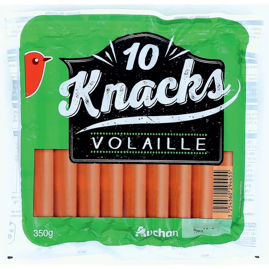 Saucisses knacks de volaille