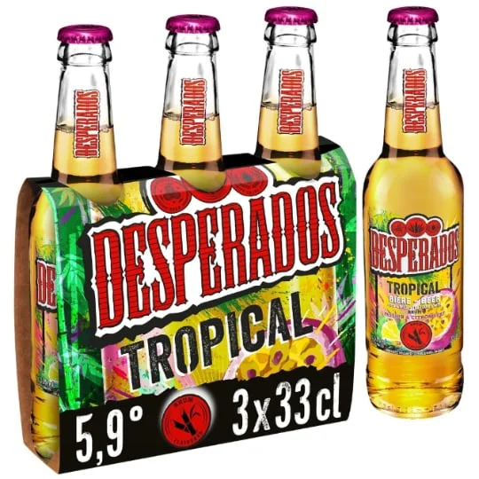 Bière aromatisée tropical passion et citron vert 5.9%
