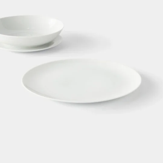 Assiette Plate Blanche 27Cm
