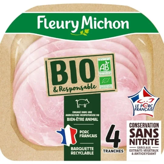 Jambon Bio conservation sans nitrite
