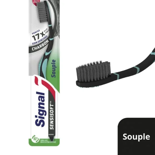 Brosse A Dents Souple Sensisoft Charbon