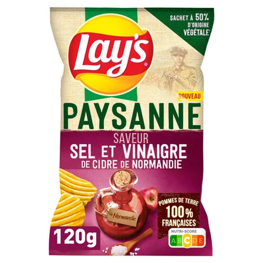 Lay's Cchips paysanne sel et vinaigre de cidre de montagne