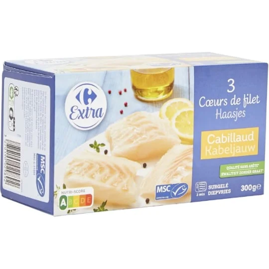 Coeurs filet de cabillaud