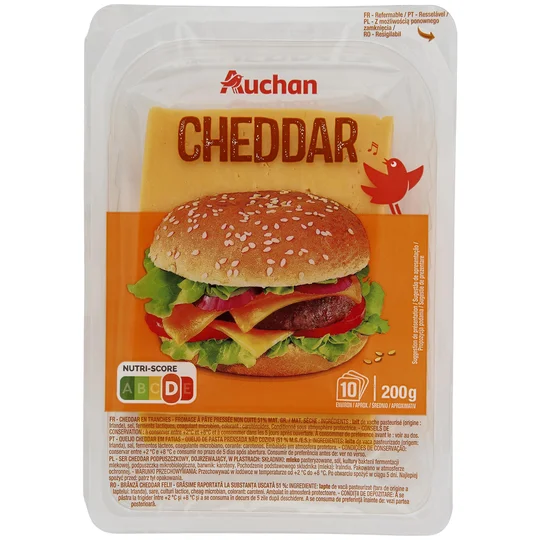 Cheddar affiné 5 mois en tranche
