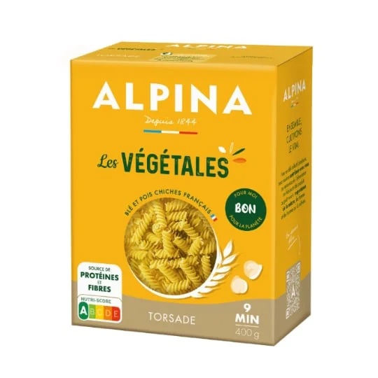 Pâtes torsade les végétales